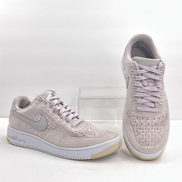 Nike Air Force 1 Ultra Flyknit Low Shoes Mens 8.5 Light Violet Knit Sneakers main image 6